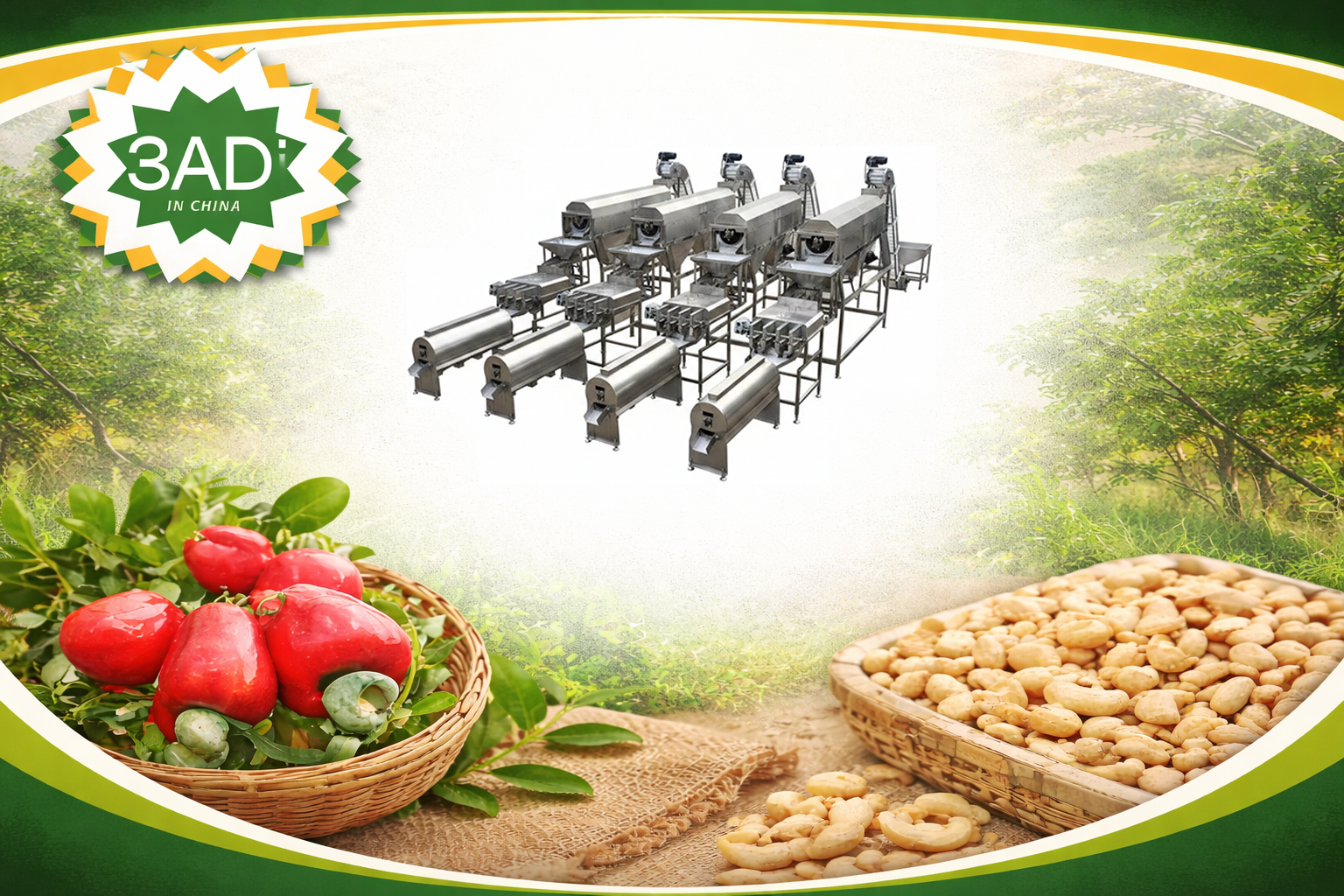 Cashew Peeling Processing Line