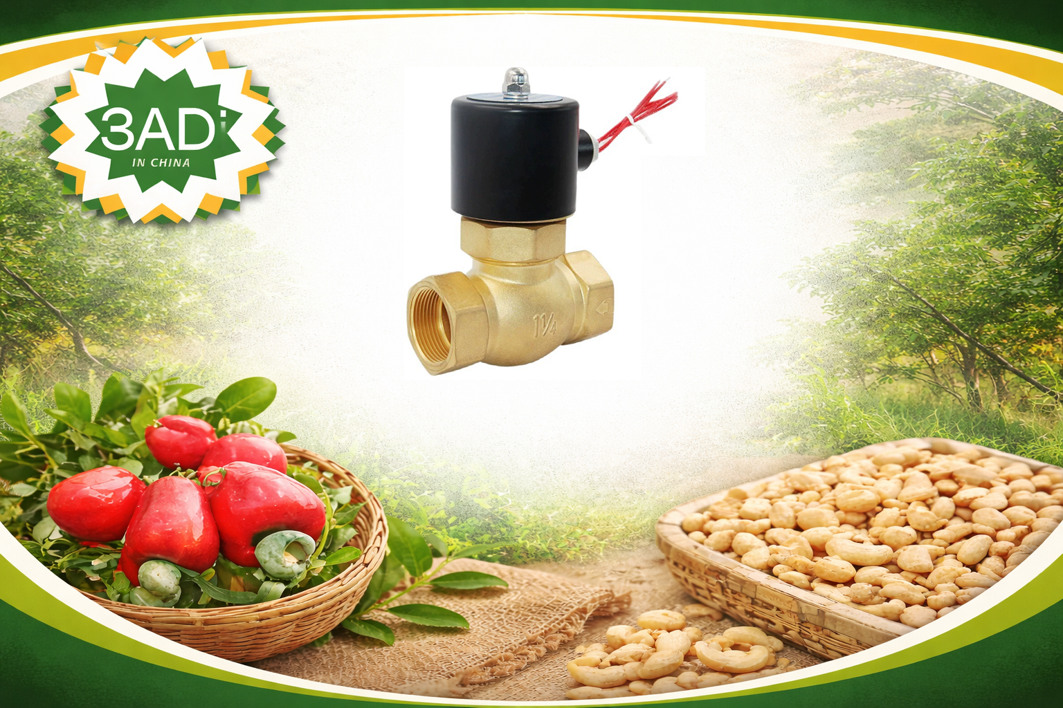High-Temperature Copper Steam Solenoid Valve for Cashew Steamers